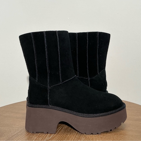 UGG WOMENS CLASSIC TWIN SEAM NEW HEIGHTS BOOT BLACK 2.75" PLATFORM - Picture 6 of 7